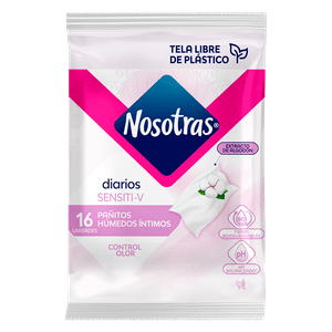 Pañitos Intimos Nosotras Sensitive x 16und