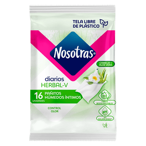 Pañitos Intimos Nosotras Herbal x16und