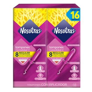 Tampones Nosotras Con Aplicador Regular